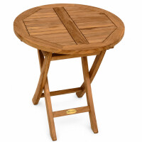 Klapptisch Pesero Teak Rund 50cm Wetterfest 3