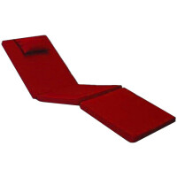 Gartenliege Auflage 200cm x 62cm für Foggia Rot 2